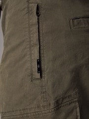 Marron fauve - Ajustement régulier - Pantalon cargo style militaire en tissu stretch - Image 10 of 11
