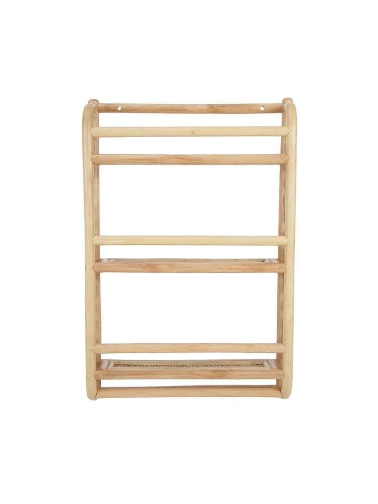 Cuddleco Natural Aria Rattan Wave Bookshelf - Image 2 of 4