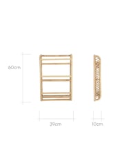Cuddleco Natural Aria Rattan Wave Bookshelf - Image 4 of 4