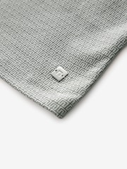 Grey Geo 100% Cotton Short Sleeve Quarter Zip Polo Shirt (3-16yrs) - Image 4 of 4