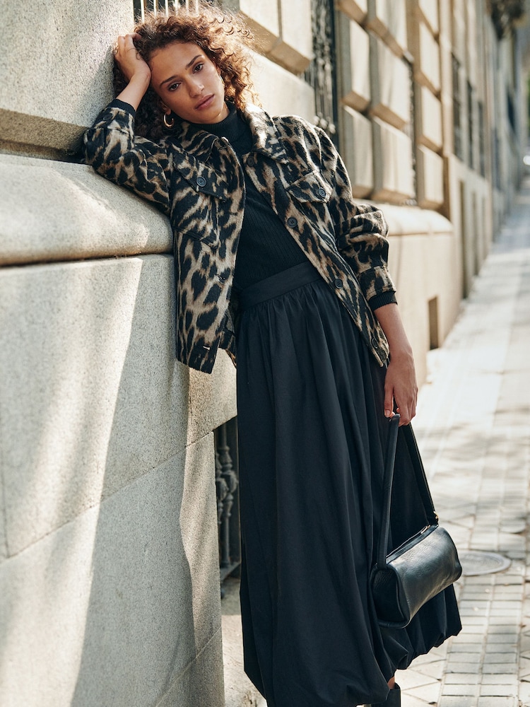 Animal Print Shacket - Image 1 of 5