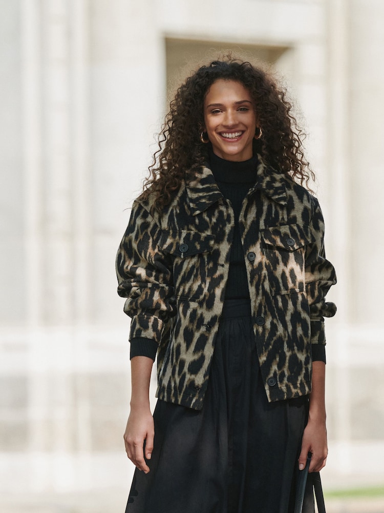 Animal Print - Shacket - Bild 2 von 5 Animal Print - Shacket - Bild 2 von 5