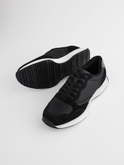 Black Forever Comfort® Suede Stitch Detail Chunky Trainers - Image 5 of 7