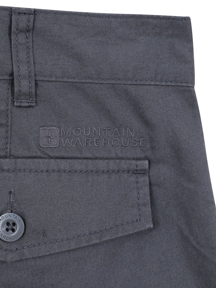 Negro/gris - Pantalones cortos cargo para hombre 100% algodón Lakeside de Mountain Warehouse - Imagen 5 de 5
