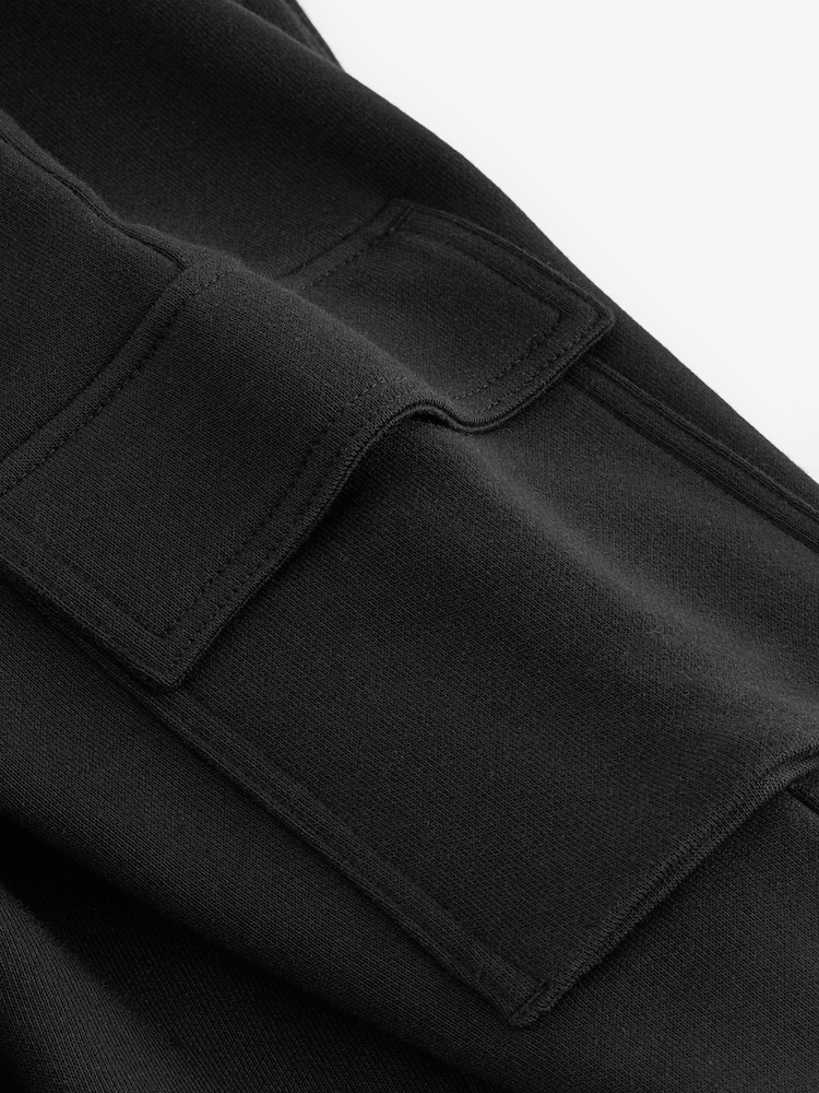 Black Slim Fit Slim Cargo Joggers 2 Pack (3-16yrs) - Image 4 of 4