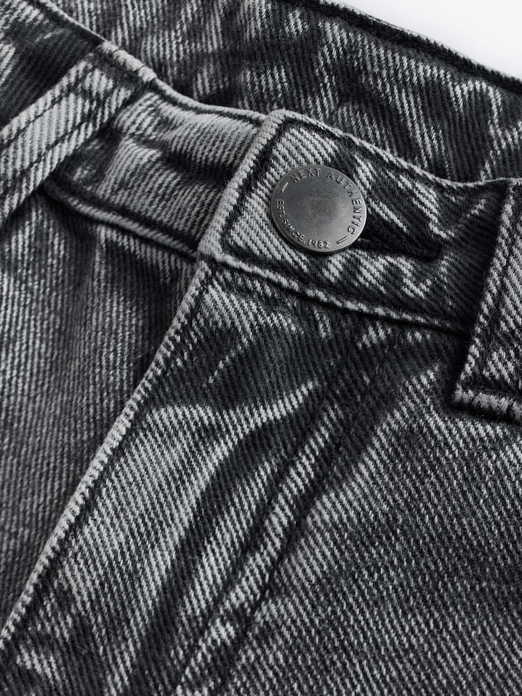 Grey Wide Fit 100% Cotton Graffiti Denim Jeans (3-16yrs) - Image 10 of 12