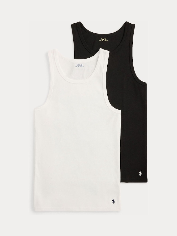 Polo Ralph Lauren Black Classic Vests 2 Pack - Image 1 of 1