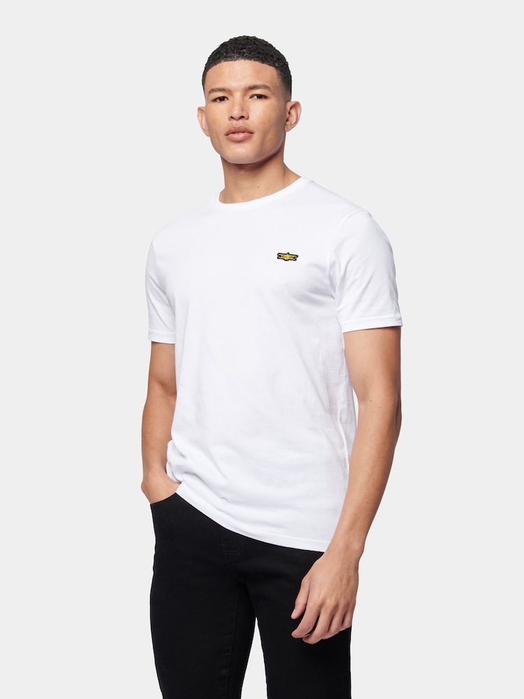 Weiß - Flyers Mens Classic Fit 100% Cotton T-Shirt - Bild 2 von 7