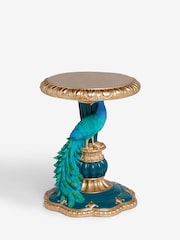 Gold Peacock Side Table - Image 3 of 6