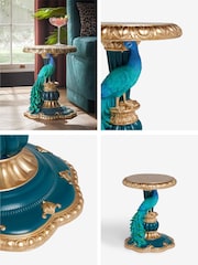 Gold Peacock Side Table - Image 8 of 8
