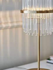 Lipsy Brass Glass Table Lamp - Image 3 of 4