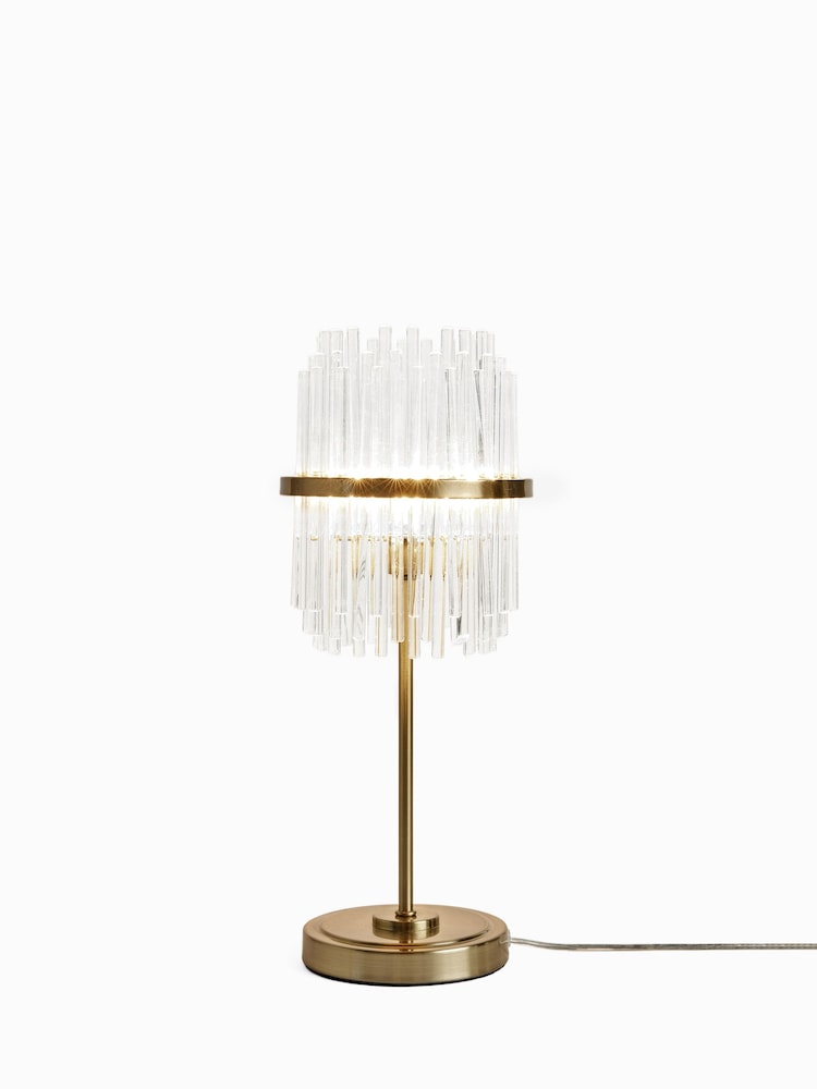 Lipsy Brass Glass Table Lamp - Image 4 of 4