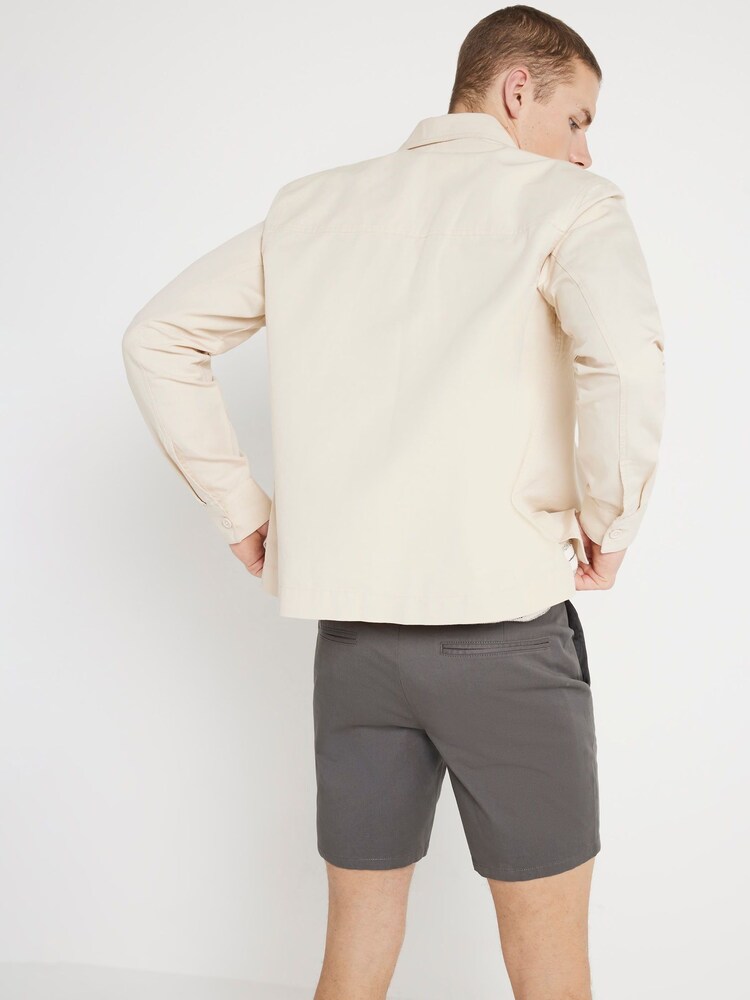 River Island Grey Skinny Fit Chino Shorts 2 Pack - Image 2 of 3 River Island Grey Skinny Fit Chino Shorts 2 Pack - Image 2 of 3