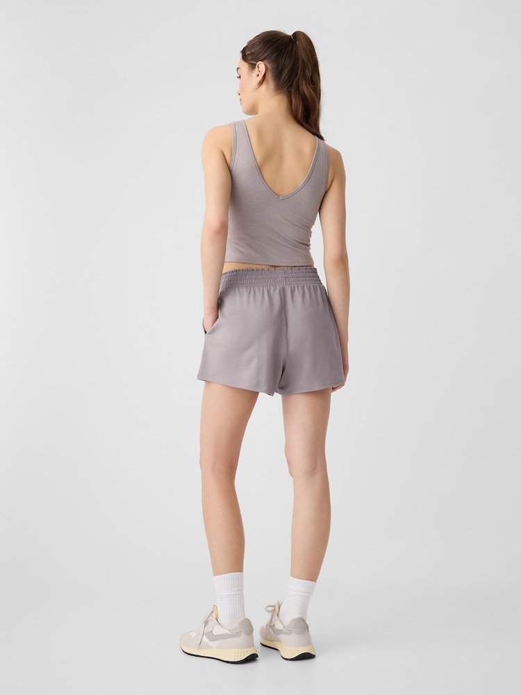 Gap Light Grey Brushed Jersey Shorts - Image 2 of 6 Gap Light Grey Brushed Jersey Shorts - Image 2 of 6