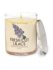 Bath & Body Works Fresh Cut Lilacs Fresh Cut Lilacs Signature Single Wick Candle 8 oz / 227 g - Image 1 of 1