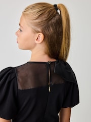 Baker by Ted Baker Organza Bow Detail Black Jumpsuit - Image 4 of 9