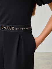 Baker by Ted Baker Organza Bow Detail Black Jumpsuit - Image 5 of 9