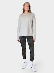 Sweaty Betty Light Grey Marl After Class Longline Sweatshirt - Image 4 of 7