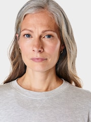 Sweaty Betty Light Grey Marl After Class Longline Sweatshirt - Image 5 of 7