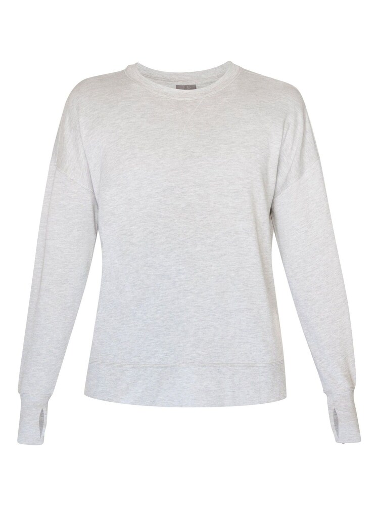 Sweaty Betty Light Grey Marl After Class Longline Sweatshirt - Image 7 of 7 Sweaty Betty Light Grey Marl After Class Longline Sweatshirt - Image 7 of 7