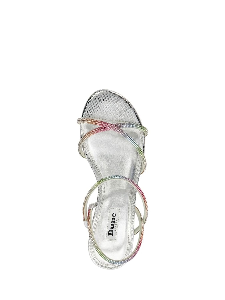 Silber - Dune London Dune Nightengale Flache Sandalen mit Strassverzierung - Bild 6 von 6 Silber - Dune London Dune Nightengale Flache Sandalen mit Strassverzierung - Bild 6 von 6