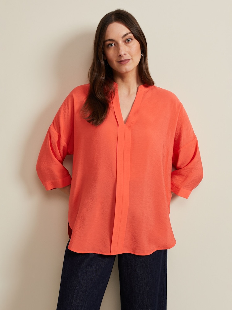 Phase Eight Pink Cynthia Longline Blouse - Image 1 of 7