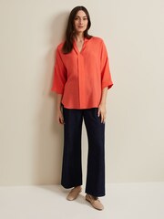 Phase Eight Pink Cynthia Longline Blouse - Image 3 of 7