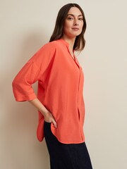 Phase Eight Pink Cynthia Longline Blouse - Image 6 of 7