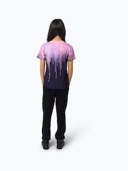 Hype. Girls Multi Dark Pastel Drips Black T-Shirt - Image 3 of 4