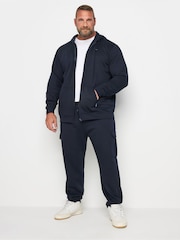 BadRhino Big & Tall Blue Essential Zip-Up Hoodie - Image 2 of 4