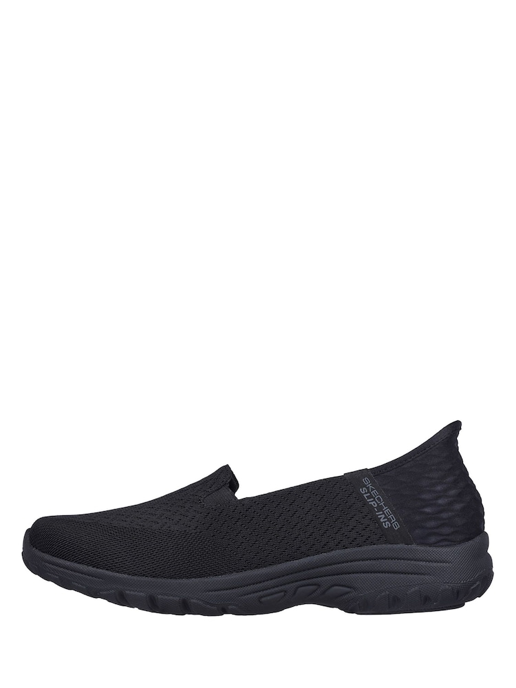 Skechers Black Womens Reggae Fest 2.0 Slip In Shoes - Image 2 of 5