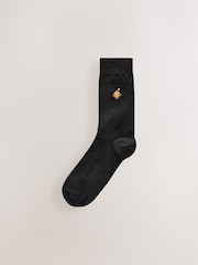 Monsters Fun Embroidered Socks 8 Pack - Image 8 of 11