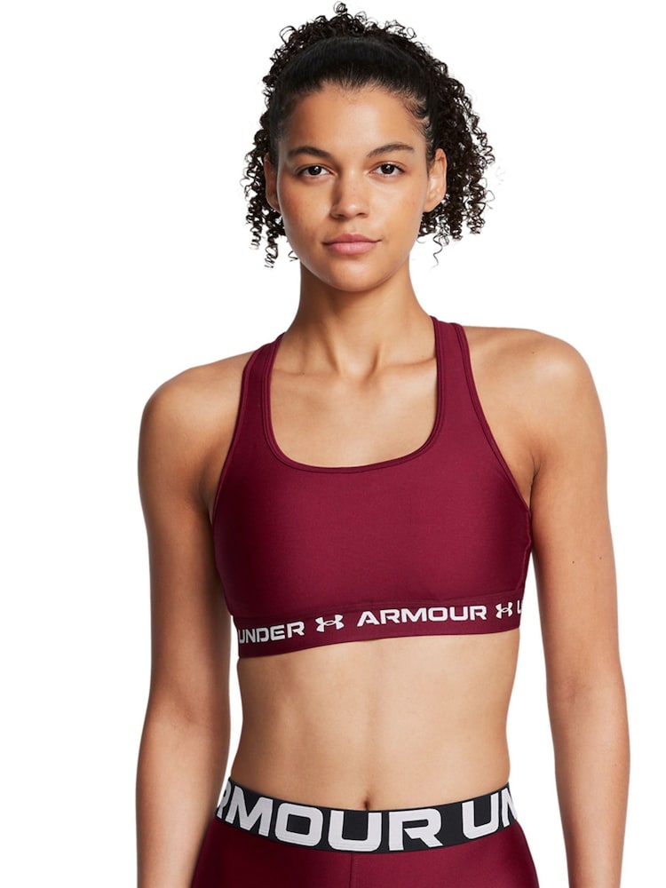 Under Armour Red Crossback Mid Support Bra - Image 1 of 13
