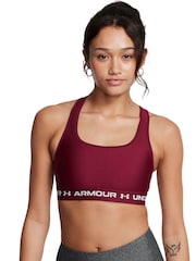 Under Armour Red Crossback Mid Support Bra - Image 4 of 13