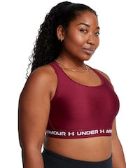 Under Armour Red Crossback Mid Support Bra - Image 5 of 13