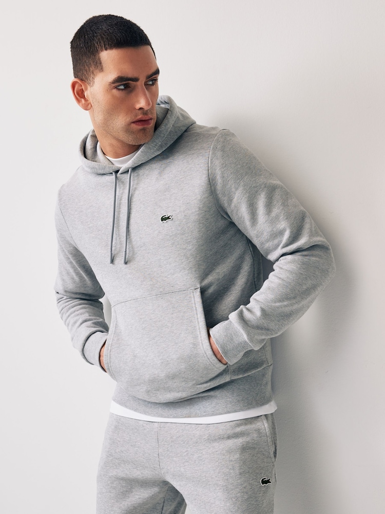 Lacoste Logo Cotton Hoodie - Image 1 of 4