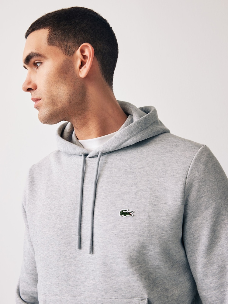 Kaufen Sie Grau Lacoste Hoodie aus Baumwolle mit Logo bei Next