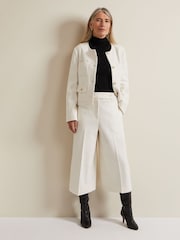 Phase Eight Cream Petite Ripley Bouclé Jacket - Image 3 of 6