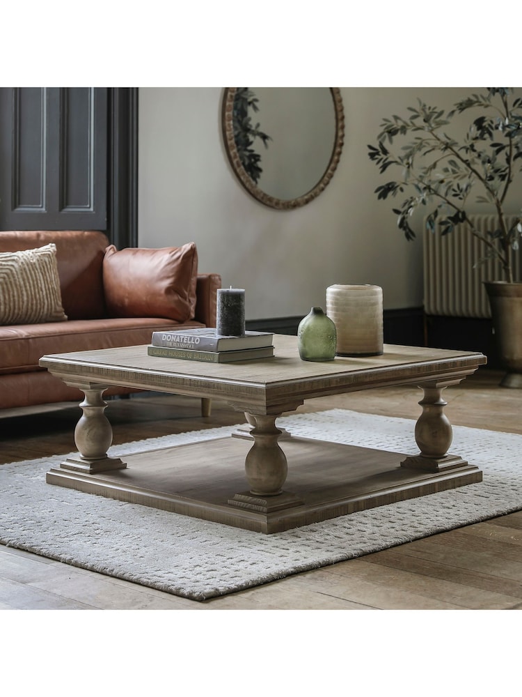 Gallery Home Natural Eastfield Square Coffee Table - Image 1 of 5