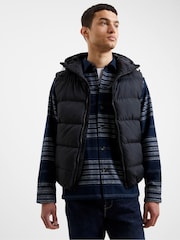 French Connection Black Hooded Gilet - Image 2 of 4