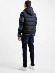 French Connection Black Hooded Gilet - Image 3 of 4