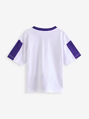 White/Purple LA Lakers NBA Licensed 100% Cotton T-Shirt (3-16yrs) - Image 2 of 3