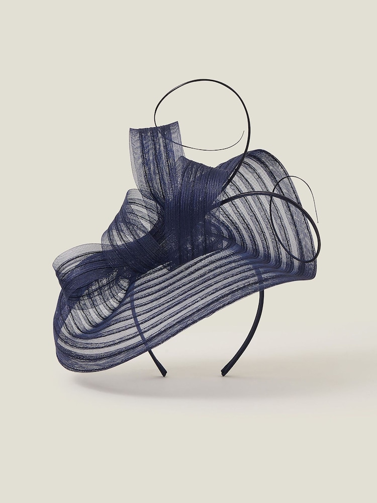 Accessorize Blue Emily Crin Fascinator Hat - Image 1 of 4