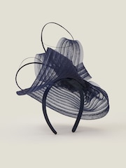 Accessorize Blue Emily Crin Fascinator Hat - Image 2 of 4