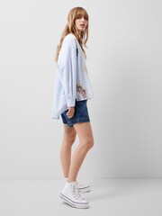 French Connection White Rhodes Poplin 100% Cotton Shirt - Image 2 of 4