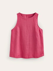 Boden Pink Linen Sleeveless Shell Top - Image 5 of 5