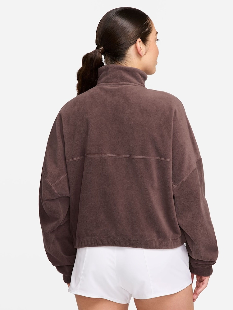 Nike Brown One Therma-FIT Cosy Half Zip Fleece - Image 2 of 3