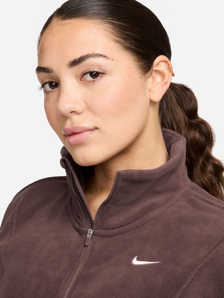 Nike Brown One Therma-FIT Cosy Half Zip Fleece - Image 3 of 3