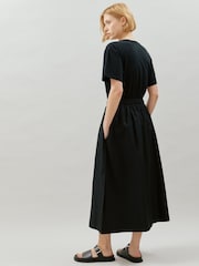 Albaray 100% Cotton Woven Mix T-Shirt Black Dress - Image 2 of 6