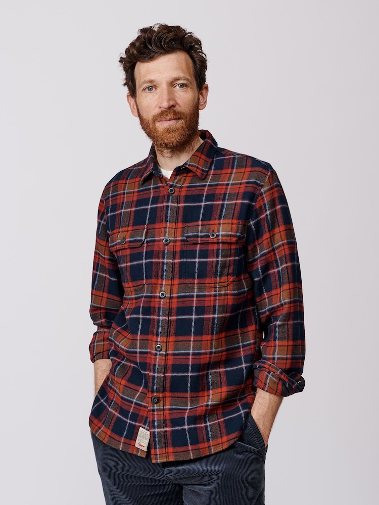 Aubin Crowle Flannel Check Shirt - Image 1 of 7